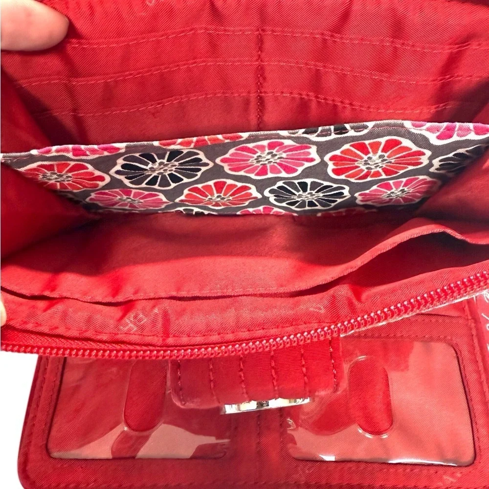Vera Bradley Red Quilted Wallet GUC